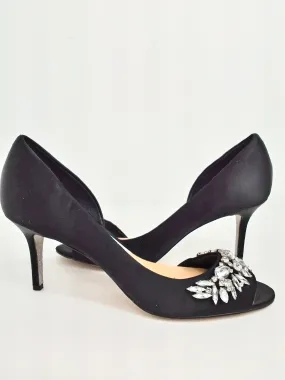 Badgley Mischka Women's Black Heeled Sandal Size 8