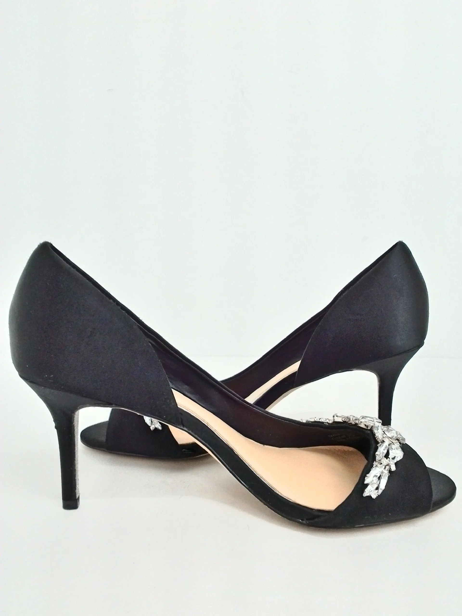 Badgley Mischka Women's Black Heeled Sandal Size 8