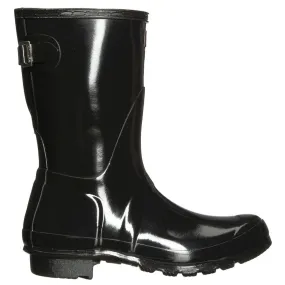Hunter Original Back Adjustable Short Gloss Rubber Women's Short Wellington Boots
